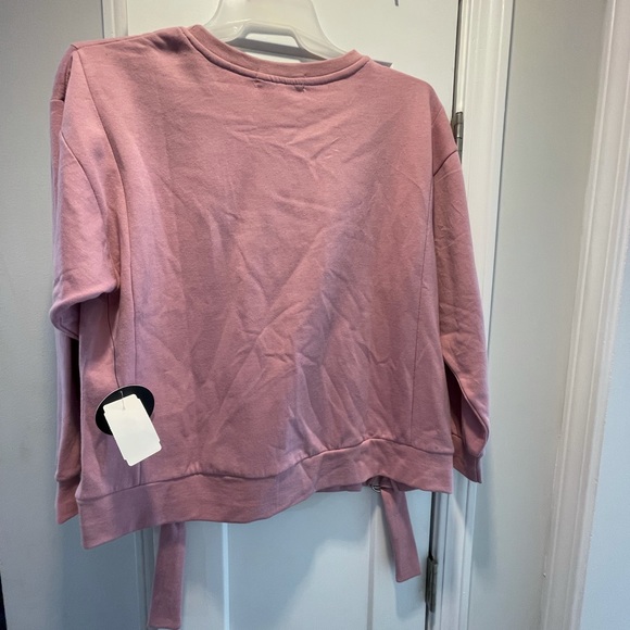 Jolie and joy pink sweatshirt with sinchable bottom. New size large. - Picture 2 of 2